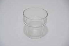 Theelichtje glaasje Tealight Clear Ø6.8 cm hoogte 6.8 cm set 6 stuks