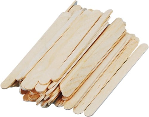 IJsstokjes knutselhoutjes naturel 114x10 mm ca. 50 stuks