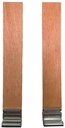 Wood wick candle pit 12.5 x 75 mm 50 stuks KORT