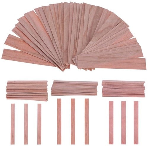 Navulling houten lonten 12.5 mm x 75 mm 50 stuks