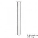 Reageerbuisjes glas met rand 20 cm Ø2 cm set 12 stuks