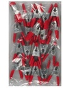 Marktklem zeilklem lenteklem mini Rood 5 stuks