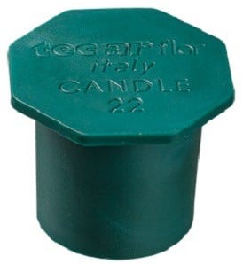 Kaarsenstandaard zonder plak 22 mm ca. 25 stuks
