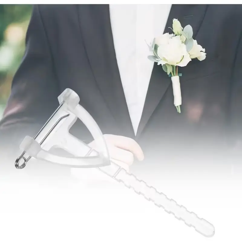 Pinclip transparant voor herencorsage per 40 stuks