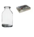 Miniflesjes zonder dop 6x3 cm 20 ml 50 stuks