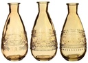 Gekleurd Glazen Flesje Rome Oker Ø7,5 cm H15,8 cm per stuk