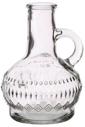 Glazen Flesje Lille Clear h.10 Ø7 cm per stuk 