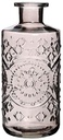 Gekleurde Glazen Fles Berlin Soft Grey ook geschikt als olielamp Ø9 cm H21 cm per stuk