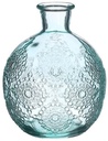 Gekleurd Glazen Flesje Bologna Vaasje Kandelaar Soft Blue Ø9,5 cm H12 cm per stuk