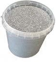 Bloemenglitters Quality Flowerglitter Zilverkleurig maat 1/64 06 mm 15 Hex per emmer 400 gr