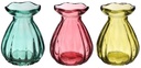 Tafelvaasjes hyacint vaasje Fleur Ø7 cm hoogte 9 cm 3 stuks kleiner model