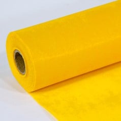 Colorflor short fibre stof voor bloem en cadeau 17 Yellow 25 meter per rol