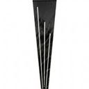 Hoes enkele bloem Zwart + Zilver 50 stuks