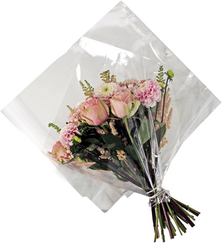 Boekethoes Quadra OPP35 mu 40 x 40 cm ca. 50 stuks