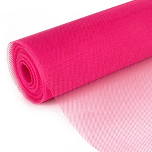 Decomesh Cerise Pink 50 cm 25 meter voor kransen en inpakken