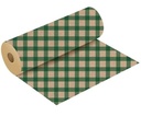 Bloemenpapier cadeaupapierkraftpapier Gingham Rood Natural rol 50 cm x 3 kg