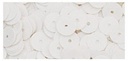 Pailletten glad lovertjes Wit 6 mm zakje 1000 stuks