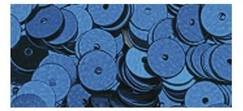 Pailletten glad lovertjes Blauw 6 mm zakje 1000 stuks