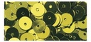 Pailletten glad lovertjes Olijfgroen 6 mm zakje 1000 stuks