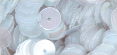 Pailletten glad lovertjes Iriserend/Kris 6 mm zakje 1000 stuks