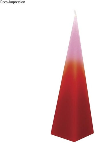 Kaarsengietvorm Pyramide 22 cm per stuk