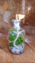 Ronde lont voor olielamp met plaatje opening 2,4 cm diameter 4 cm 