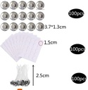 Aluminiumcupjes Ronde waxinelichtjes 100 stuks