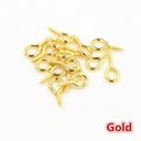 Schroefoogjes met schroefdraad Goudkleur 10x5 mm 200 stuks