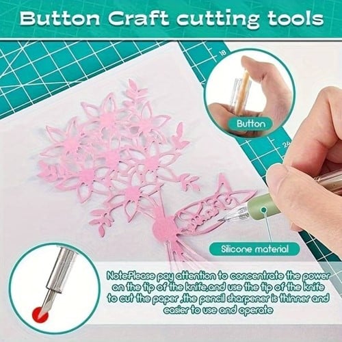 Snijgereedschap precisiemesje Wit papier scrapbook