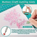 Snijgereedschap precisiemesje Wit papier scrapbook