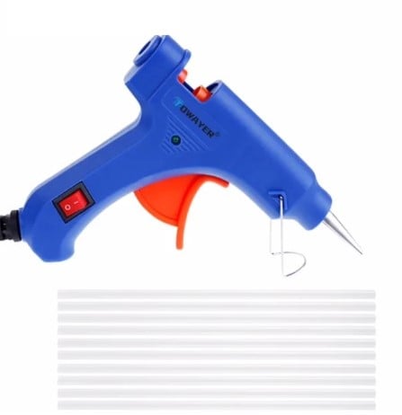 Budget Hobby lijmpistool 20 Watt met gratis dunne patronen om snel te starten 
