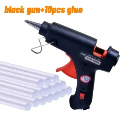 Budget Hobby lijmpistool 20 Watt met startset van 10 patronen 