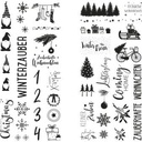Transferfolie Winter Christmas kaarsen set 2 vellen 