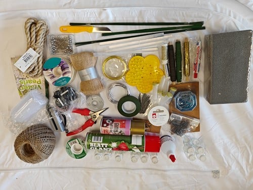 Kerstpakket startpakket hobby en bloemschikken XXL 115