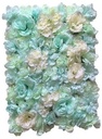 Flowerwall 40x60 cm 19 Zeegroen Lichtblauw Aqua Rozen en Hortensia kleurnr 5 combineren met kleur 19