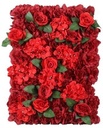 Flowerwall 40x60 cm 3D Rood met Groen Kant en Klaar
