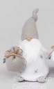 Santa’s Grijs Wit 20 cm per stuk