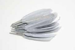 Veren Lang Grijs 13 cm 36 stuks