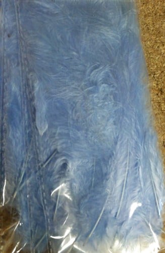 Veren Echte veertjes Fluffy Lichtblauw 5-10 cm 15 stuks