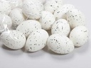 Kievitsei gespikkeld plastic Wit 6 cm zak 24 stuks