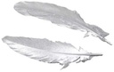 Ganzenveren Zilver 16-18 cm pak ca. 12 stuks