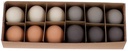 Ganzeneieren Naturel Grijs assorti 8 cm per stuk