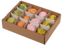 Kwarteleitjesmix 4 kleuren 12 stuks uitgeblazen voor decoratie