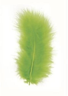 Veren Echte veertjes Lichtgroen Dons 8 cm 10 stuks