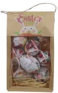 Gekleurde eieren papieren hangdecoratie set van 8 stuks paasboom