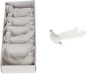 Vogel witte duiven op clip 12 stuks