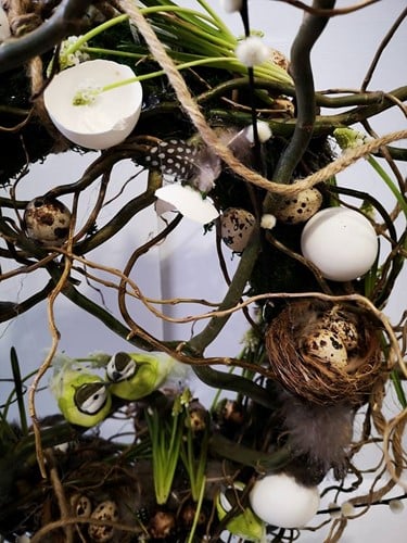 Vogeltje de luxe Groen Geel Wit doos 12 stuks