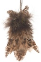 Fluffy Uiltje hanger Bruin 7x5x11 cm