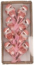 Vogeltjes op clip Roze 8x3,5x3,5 cm 8 stuks