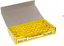 Big box Chenille kuikentjes Geel 3,5 cm doos 84 stuks